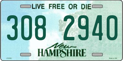 NH license plate 3082940