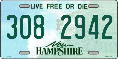 NH license plate 3082942