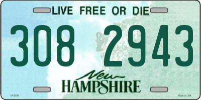 NH license plate 3082943