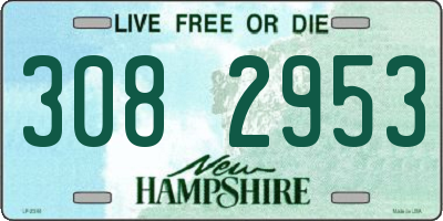 NH license plate 3082953