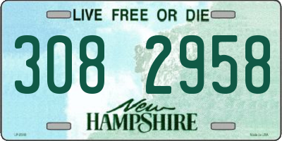 NH license plate 3082958
