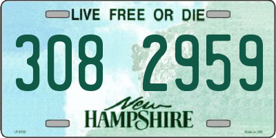 NH license plate 3082959