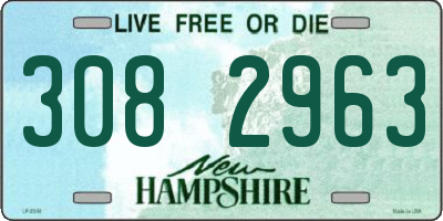 NH license plate 3082963