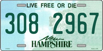 NH license plate 3082967