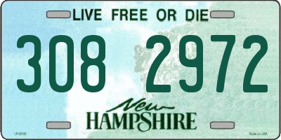 NH license plate 3082972