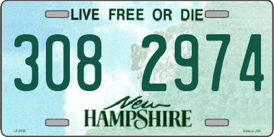 NH license plate 3082974