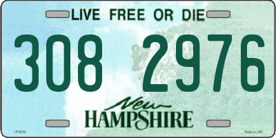 NH license plate 3082976