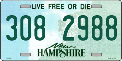 NH license plate 3082988