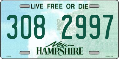 NH license plate 3082997