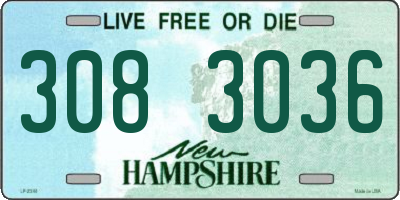 NH license plate 3083036