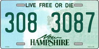 NH license plate 3083087