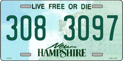 NH license plate 3083097