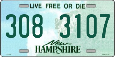 NH license plate 3083107