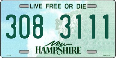 NH license plate 3083111