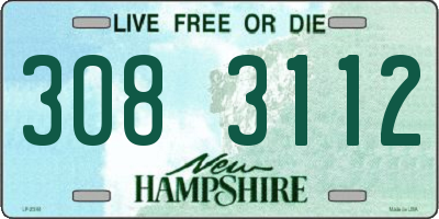 NH license plate 3083112