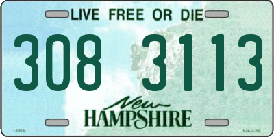 NH license plate 3083113