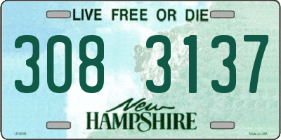 NH license plate 3083137