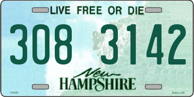 NH license plate 3083142