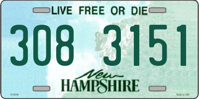 NH license plate 3083151