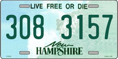 NH license plate 3083157