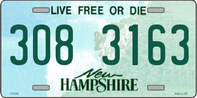 NH license plate 3083163