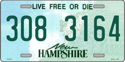NH license plate 3083164
