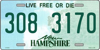 NH license plate 3083170