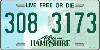 NH license plate 3083173