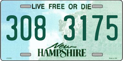 NH license plate 3083175