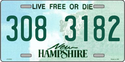 NH license plate 3083182