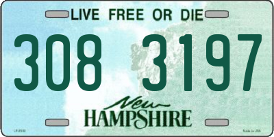 NH license plate 3083197