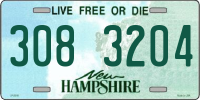 NH license plate 3083204