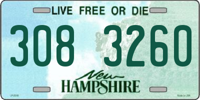 NH license plate 3083260