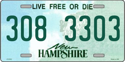 NH license plate 3083303