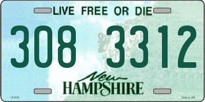 NH license plate 3083312