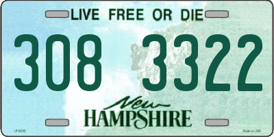 NH license plate 3083322