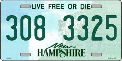 NH license plate 3083325