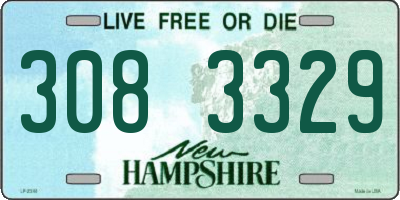 NH license plate 3083329