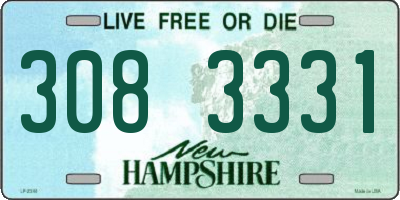 NH license plate 3083331