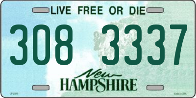 NH license plate 3083337