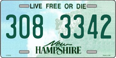 NH license plate 3083342