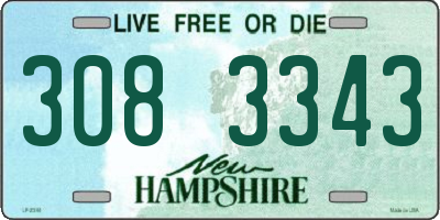 NH license plate 3083343
