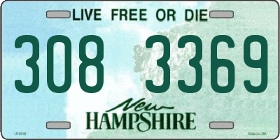 NH license plate 3083369