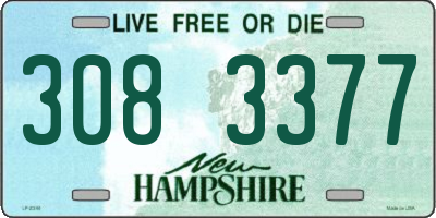 NH license plate 3083377
