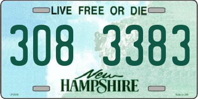 NH license plate 3083383