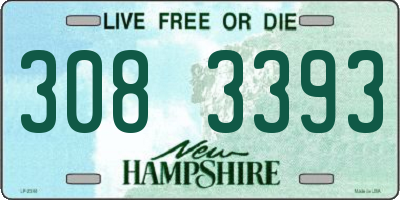 NH license plate 3083393