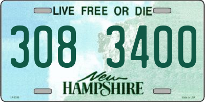 NH license plate 3083400