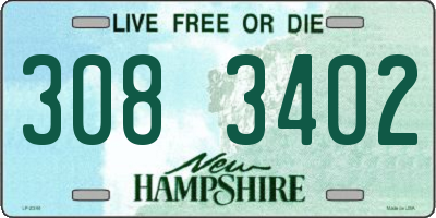 NH license plate 3083402