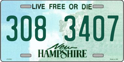 NH license plate 3083407