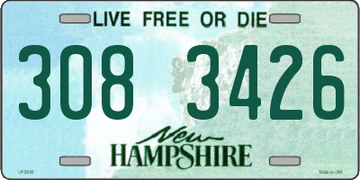 NH license plate 3083426